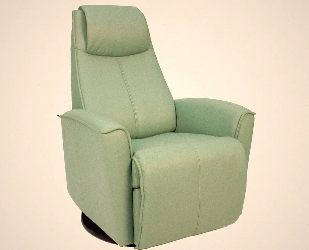Fjords Urban Swing Relaxer Power Electric Recliner Chair Small Seagreen Leather